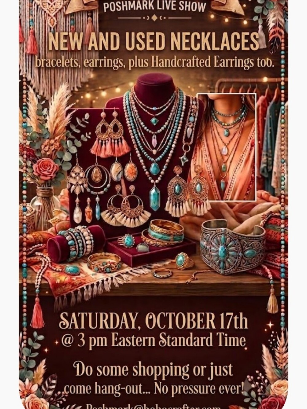 Bohocrafter Live Show Flyer for Saturday 10/17